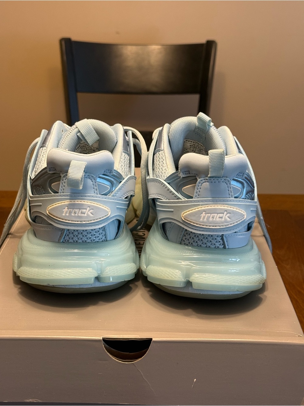 Balenciaga Pale Blue Track Sneakers - Picture 3 of 7